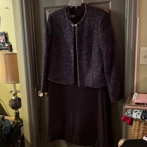 Plum color Henry Lee dress and suit jacket SZ 16